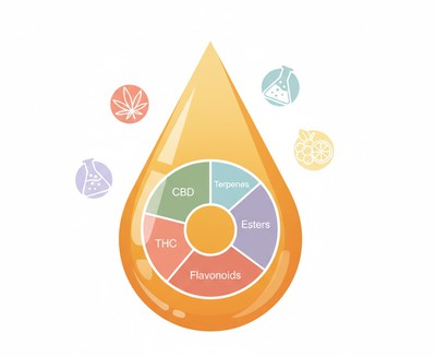 Macro close-up of a cannabis flower showing crystal-rich trichomes where aromatic compounds and cannabinoids are synthesized Macro close-up of a cannabis flower showing crystal-rich trichomes where aromatic compounds and cannabinoids are synthesized